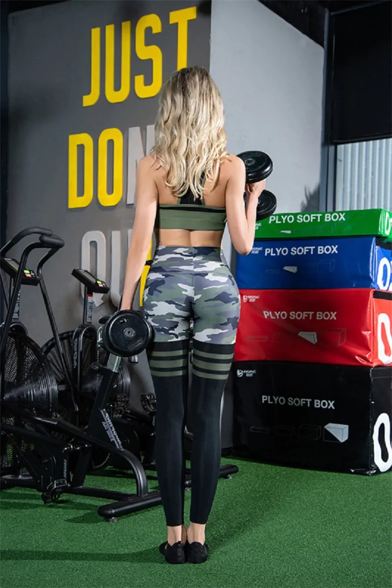 Leggings de entrenamiento deportivos de cintura alta para correr, pantalones de yoga sin costuras con agujeros laterales sexys para mujeres