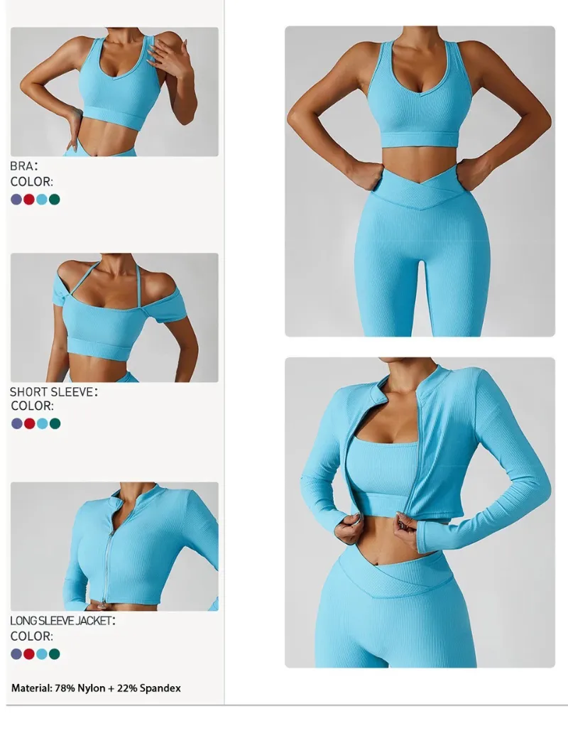 Nueva llegada 5pcs Premium Soft estriada de la ejecución