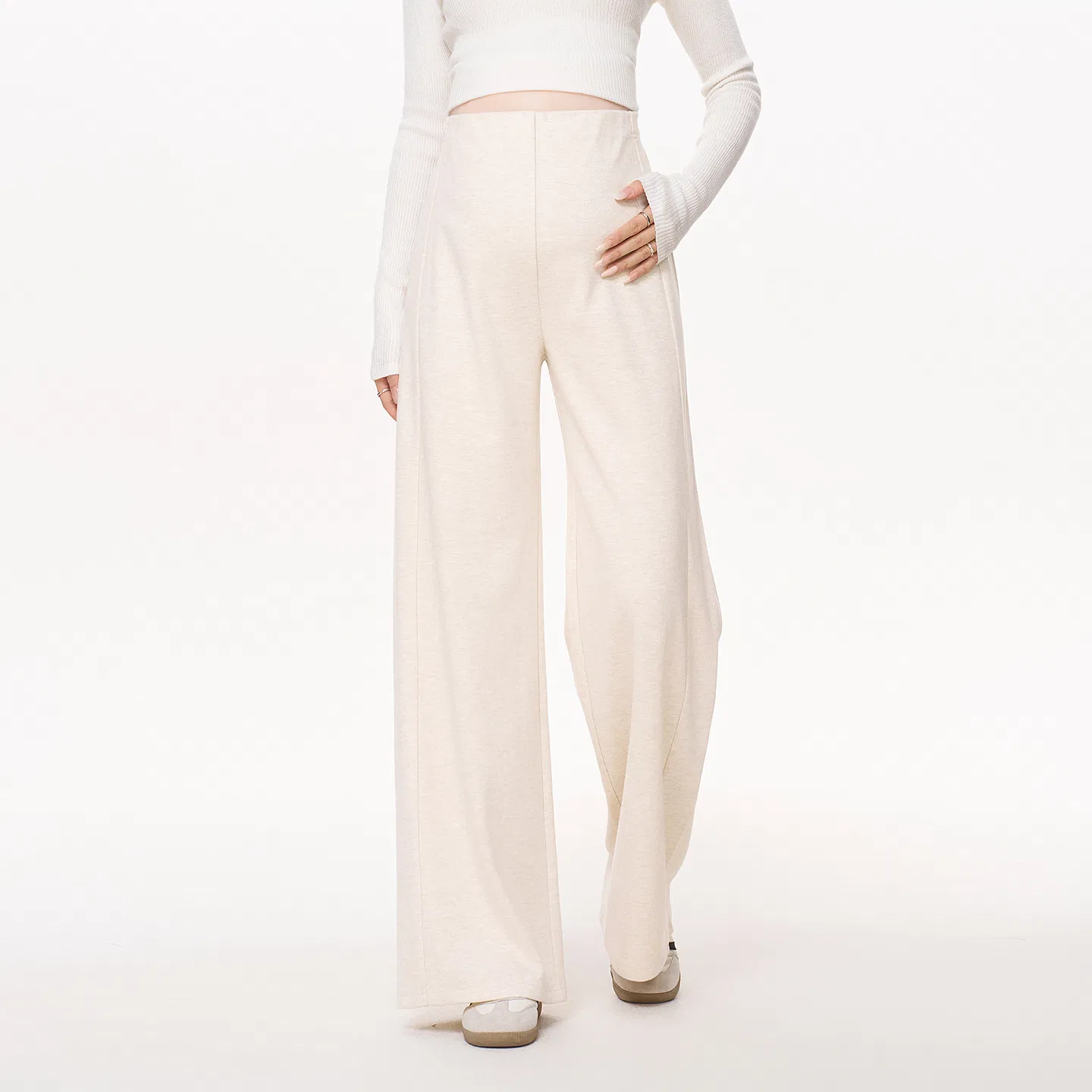 Pantalones de chándal de maternidad con cintura elástica - Elásticos, suaves y sin esfuerzo elegantes