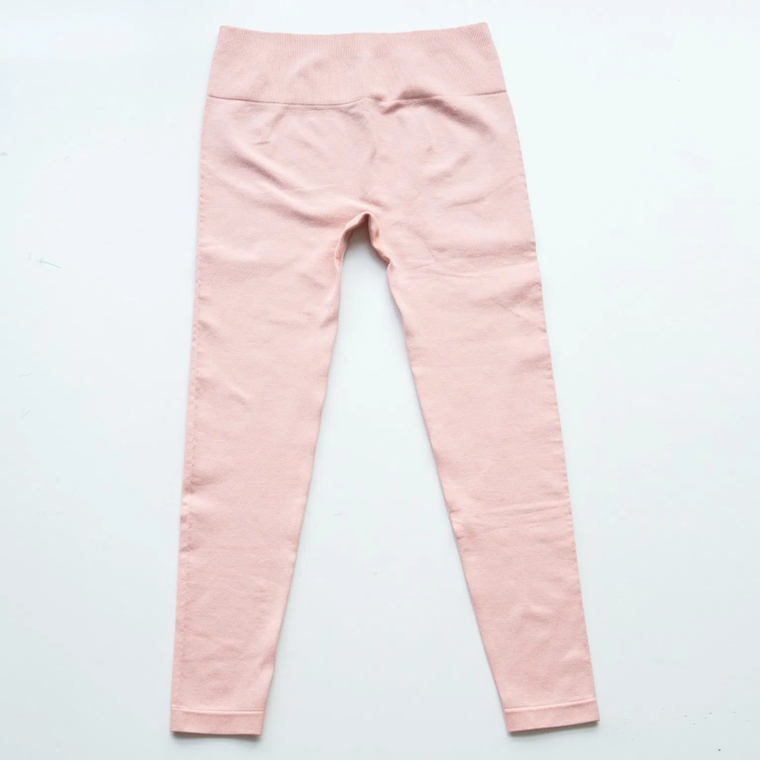 Pantalones de yoga de textura piqué sin costuras para mujer, pantalones de lounge cómodos y elásticos