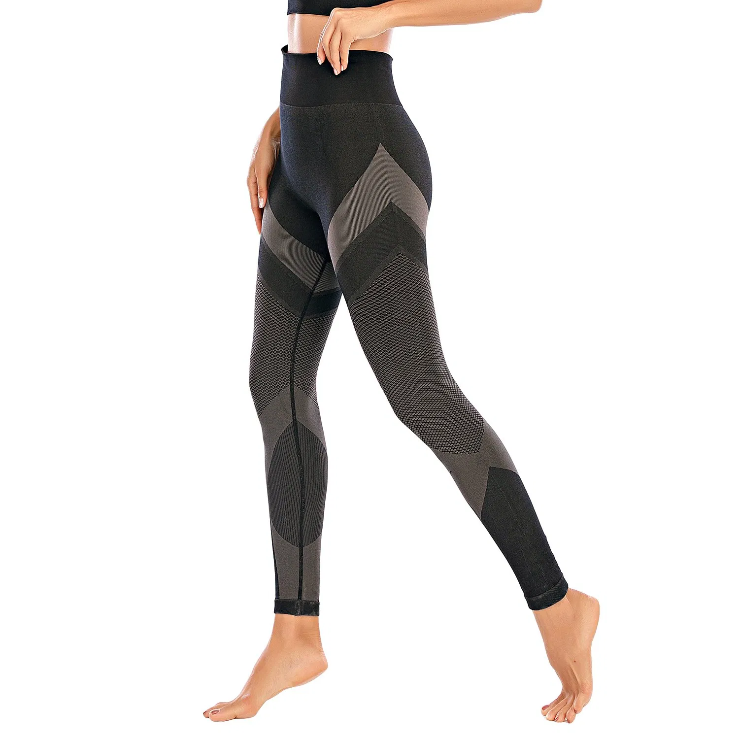 Pantalones de yoga de cintura alta sin costuras para mujeres