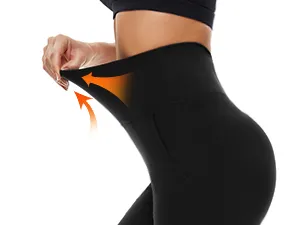 Mujeres Leggings de Cintura Alta de Felpa Forrados Cálidos y de Talla Grande para Yoga