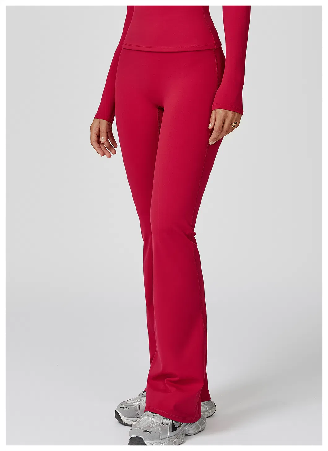 Leggings de felpa con forro, pantalones de yoga de cintura alta, ropa para mujeres, moda fitness, pantalones acampanados, ropa personalizada para correr