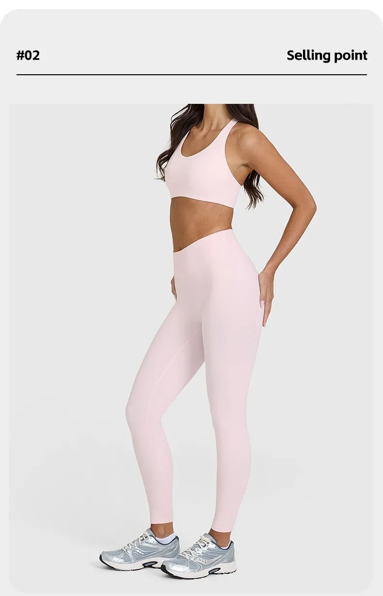Mallas de gimnasio para mujer, ropa deportiva, pantalones de entrenamiento, pantalones para correr, levantamiento de glúteos, espalda profunda en V, pantalones de yoga de cintura alta