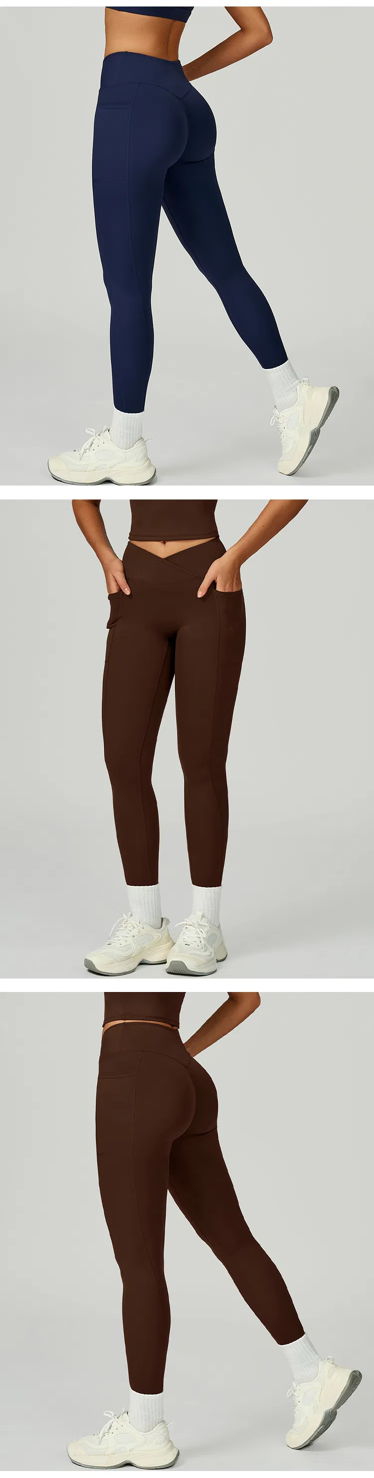 Mallas de yoga de cintura alta con cintura cruzada, mallas de yoga para mujeres, ropa deportiva al aire libre, mallas para correr