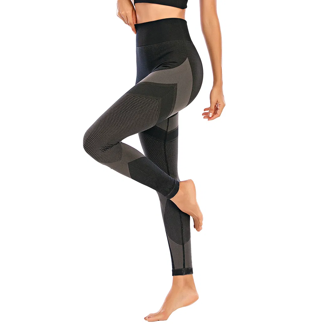 Pantalones de yoga de cintura alta sin costuras para mujeres