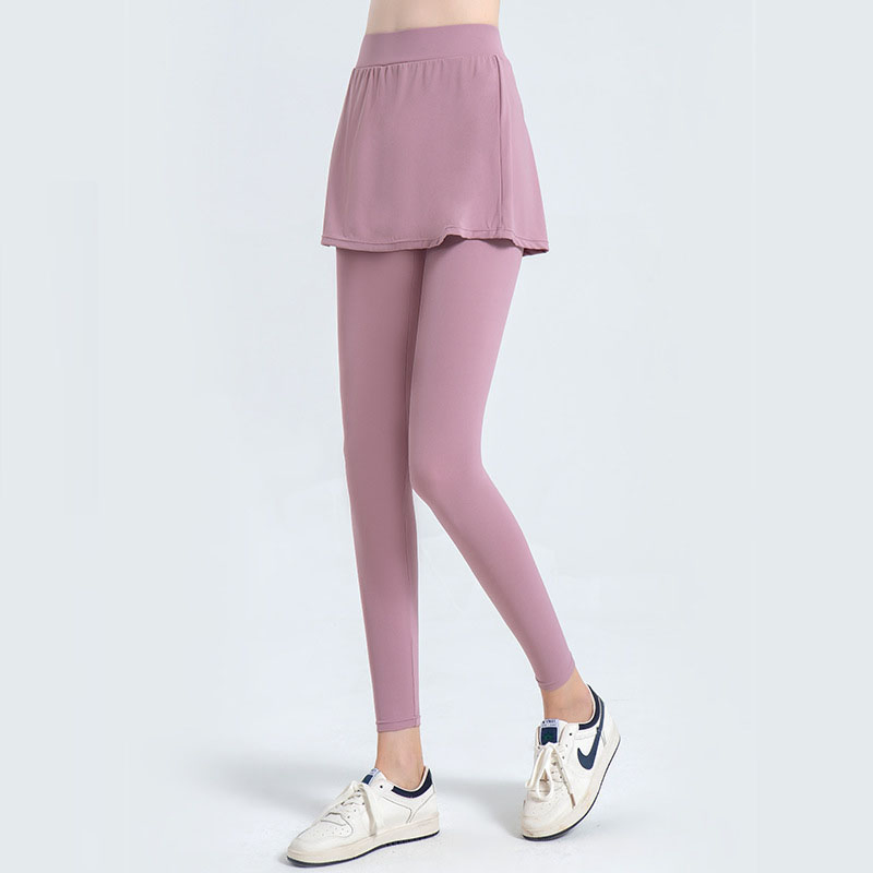 Mallas de cintura alta para mujer Qumor, falda plisada para tenis, ropa deportiva de otoño e invierno, pantalones de yoga