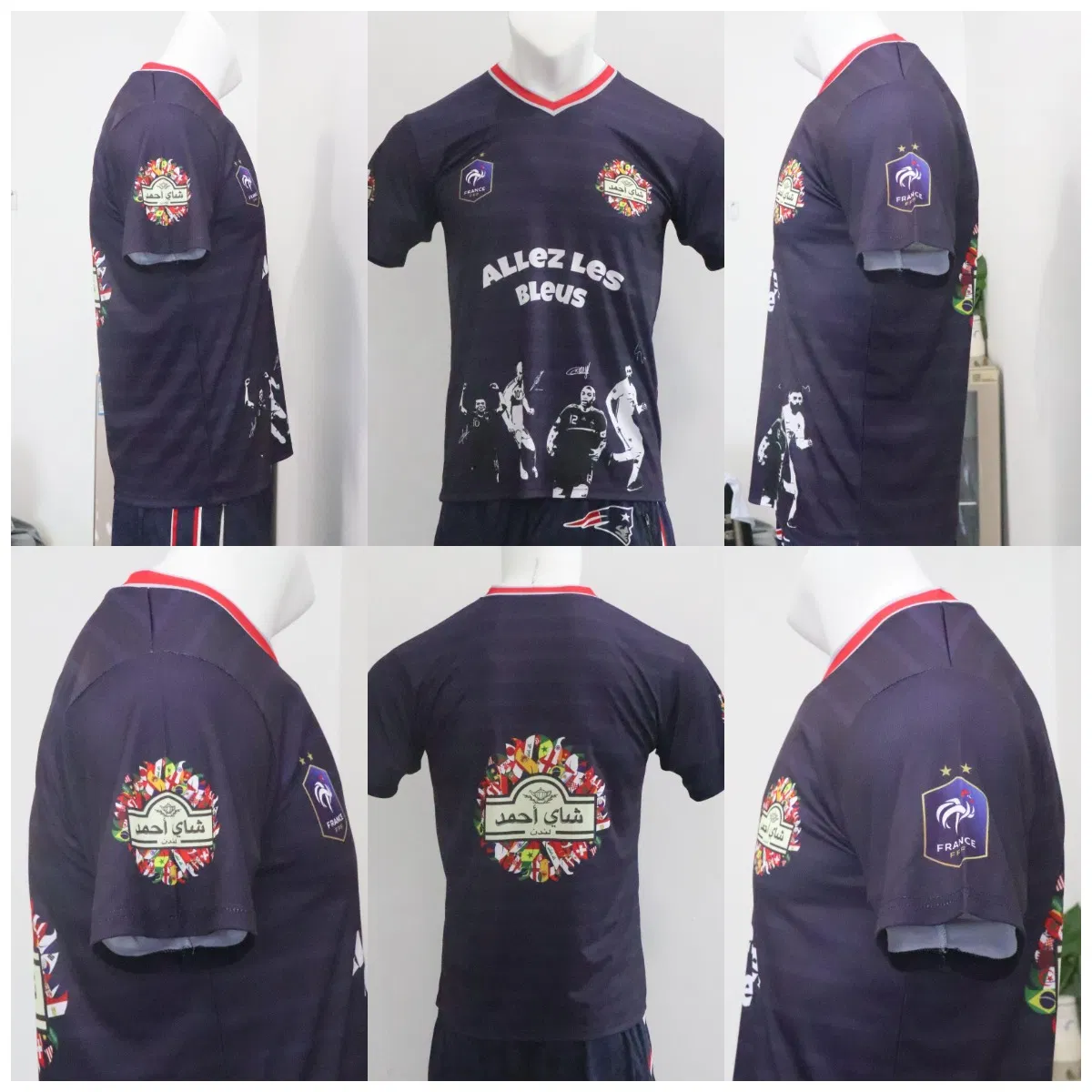 Camiseta fútbol diseño moderno
