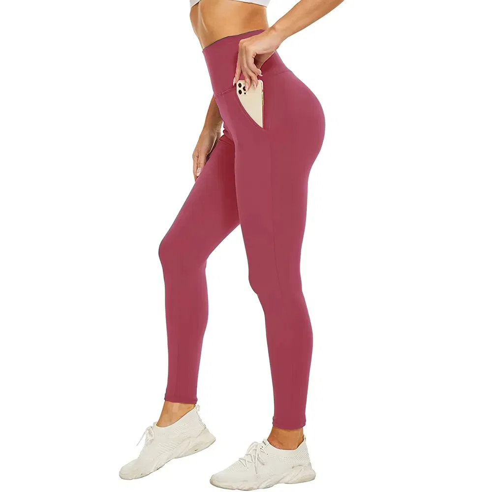 Mujeres Leggings de Cintura Alta de Felpa Forrados Cálidos y de Talla Grande para Yoga