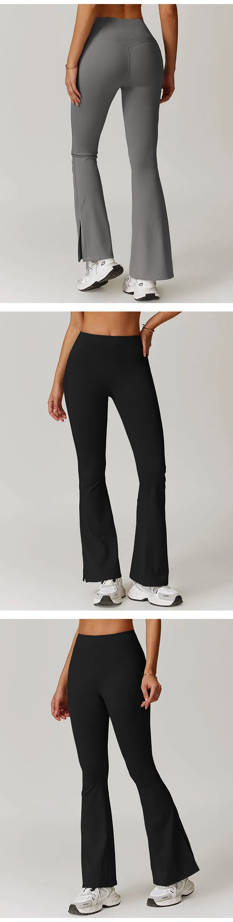 Pantalones de yoga elásticos con control de abdomen