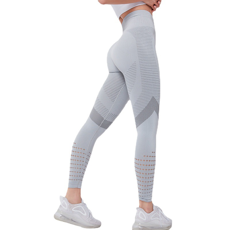 Mujeres Pantalones de Yoga Sin Costuras con Aberturas Mallas de Gimnasio Pantalones de Fitness para Correr Ropa Deportiva Leggings