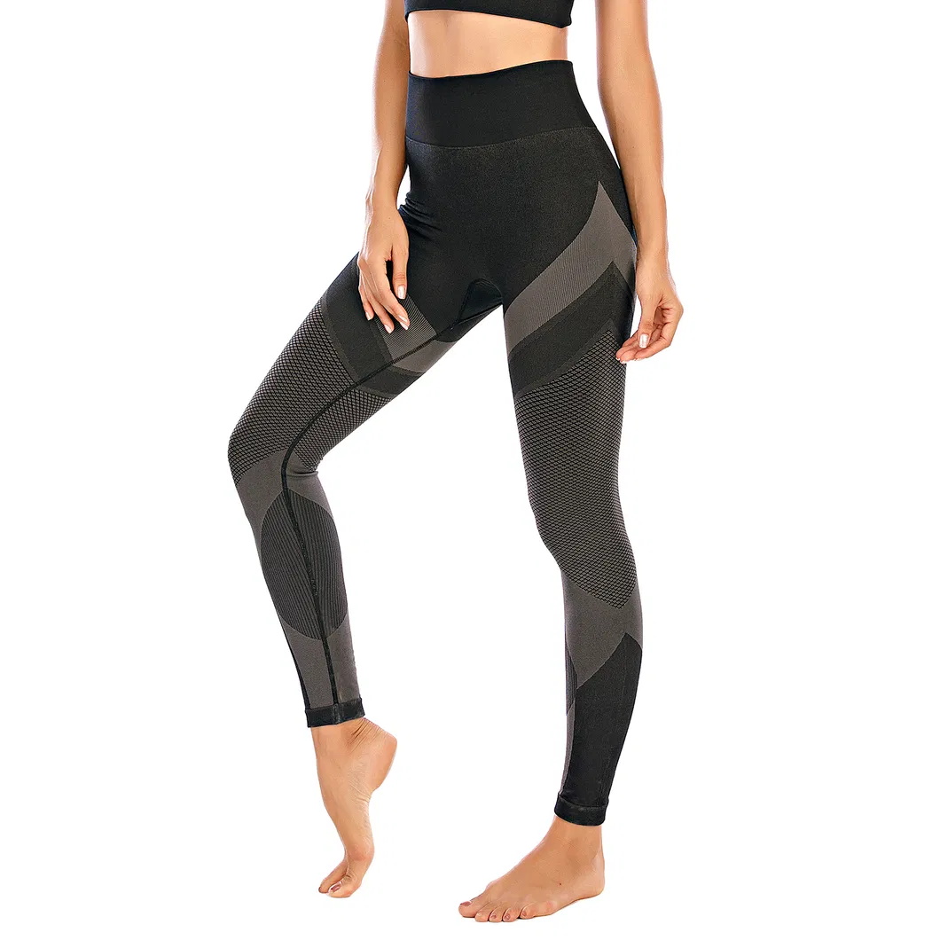 Pantalones de yoga de cintura alta sin costuras para mujeres