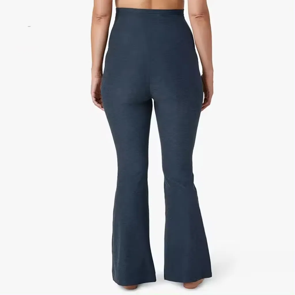 Pantalones de yoga personalizados para maternidad, de cintura alta, para mujeres, con campana, leggings de embarazo