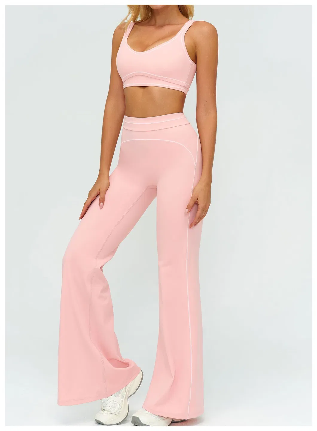 Presentación de pantalones de yoga