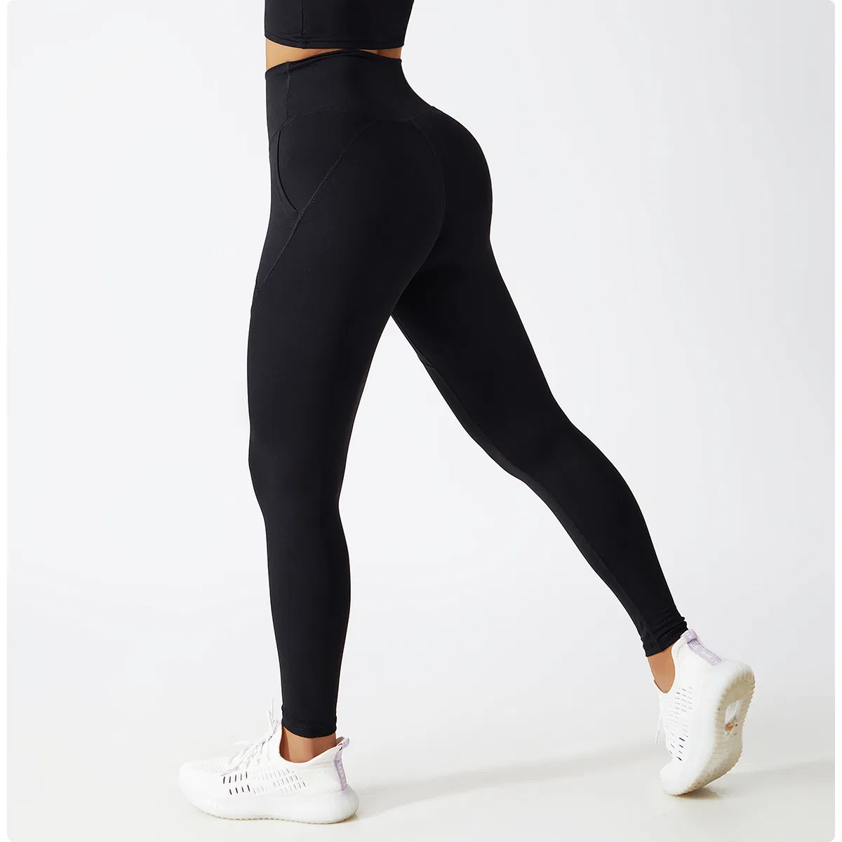 Mallas recicladas para mujeres, ajustadas, de cintura alta, pantalones de yoga, ropa de gimnasio, a prueba de sentadillas, compresión, entrenamiento, correr, atlético