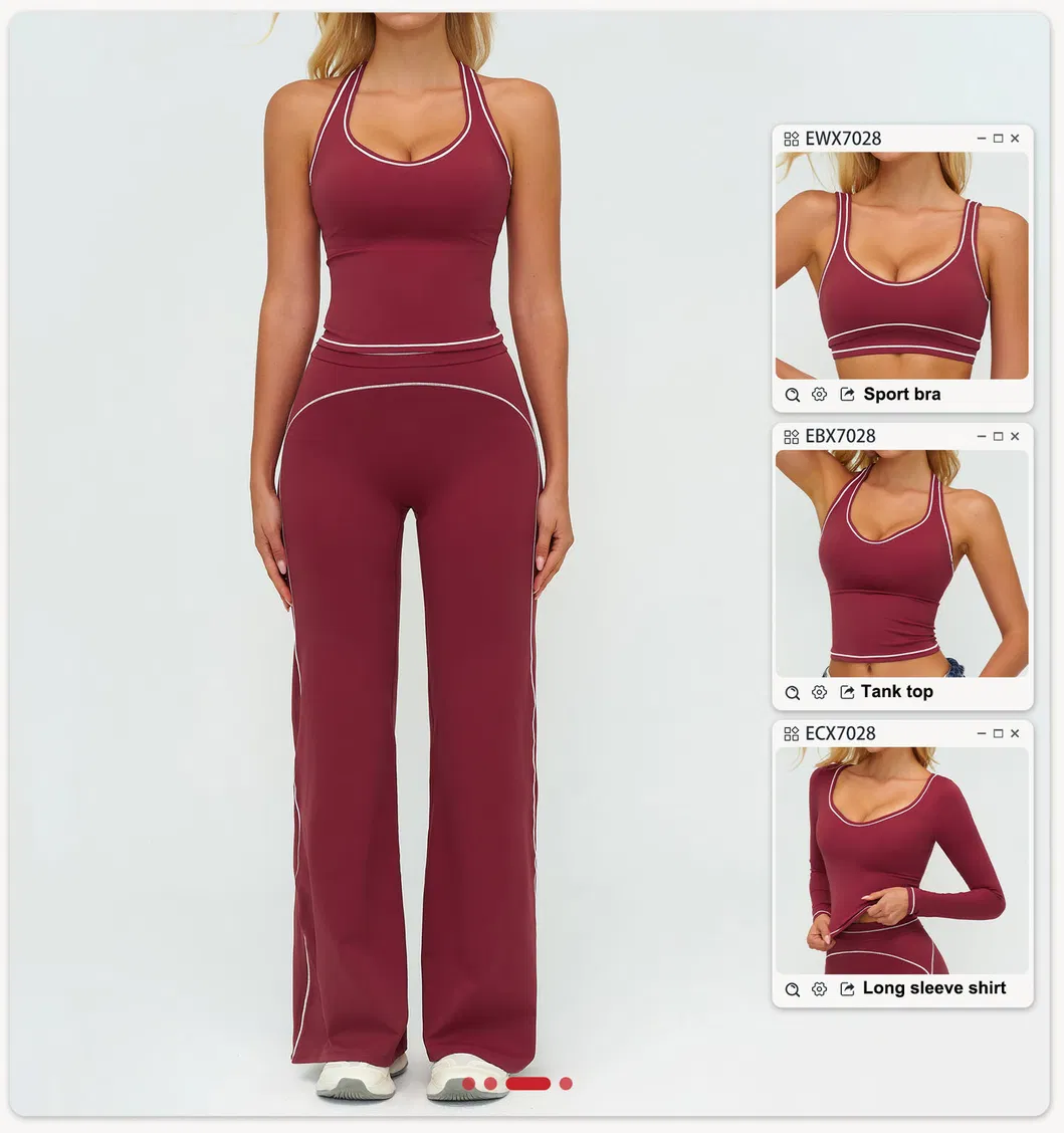 Presentación de pantalones de yoga
