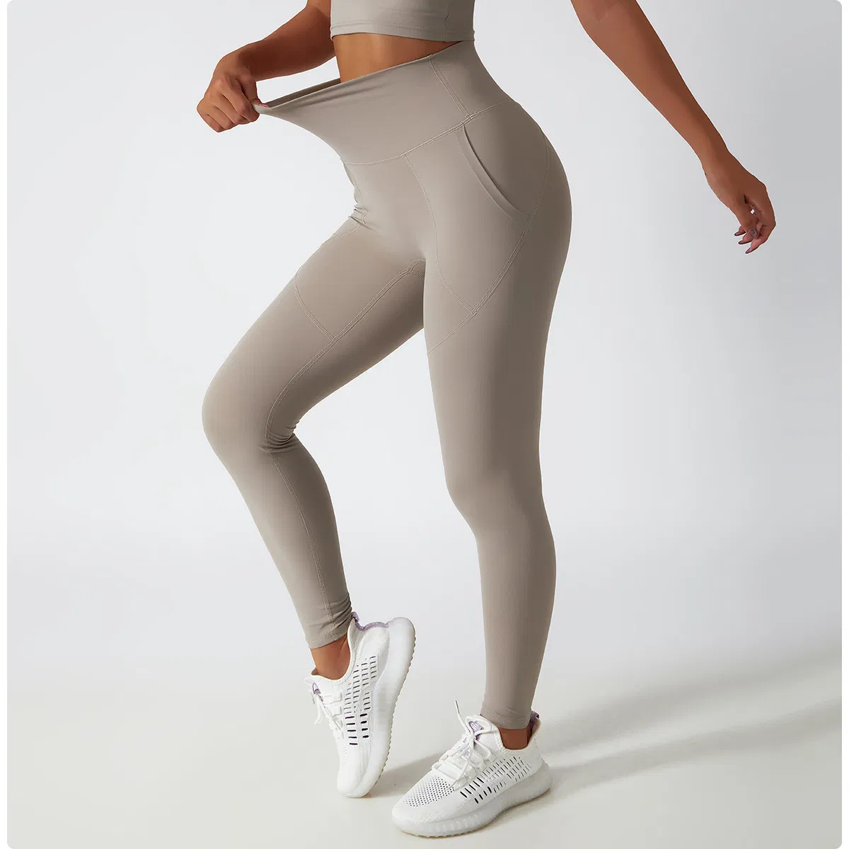 Mallas recicladas para mujeres, ajustadas, de cintura alta, pantalones de yoga, ropa de gimnasio, a prueba de sentadillas, compresión, entrenamiento, correr, atlético