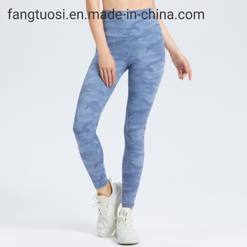 Impresión de logotipo personalizado RPET ropa deportiva para mujeres pantalones de gimnasio mallas de camuflaje deporte fitness levantamiento de glúteos pantalones de yoga