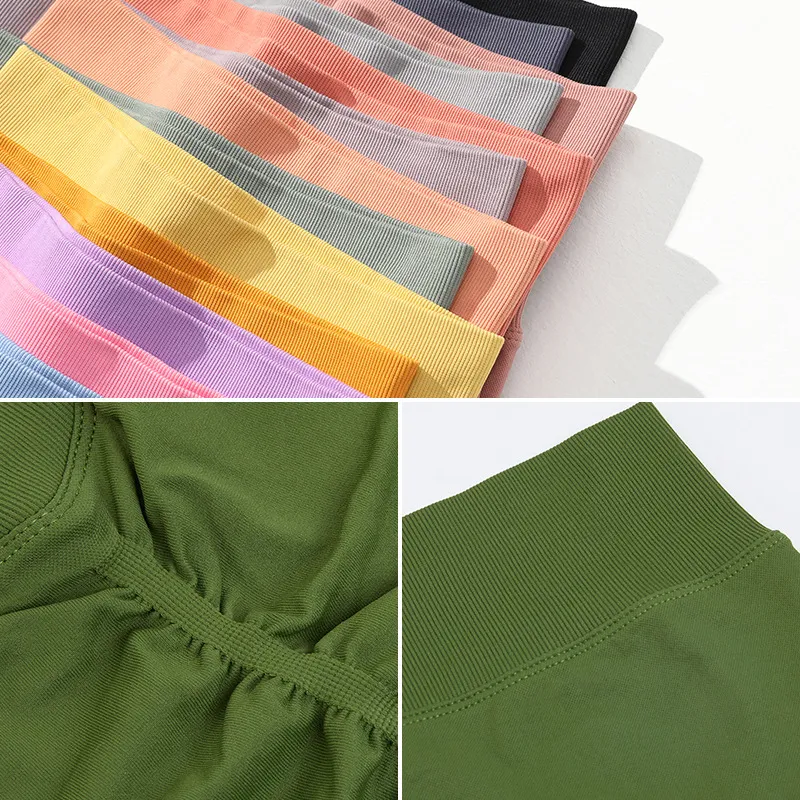 Pantalones de fitness ajustados sin costuras para deportes al aire libre, ropa de yoga de secado rápido