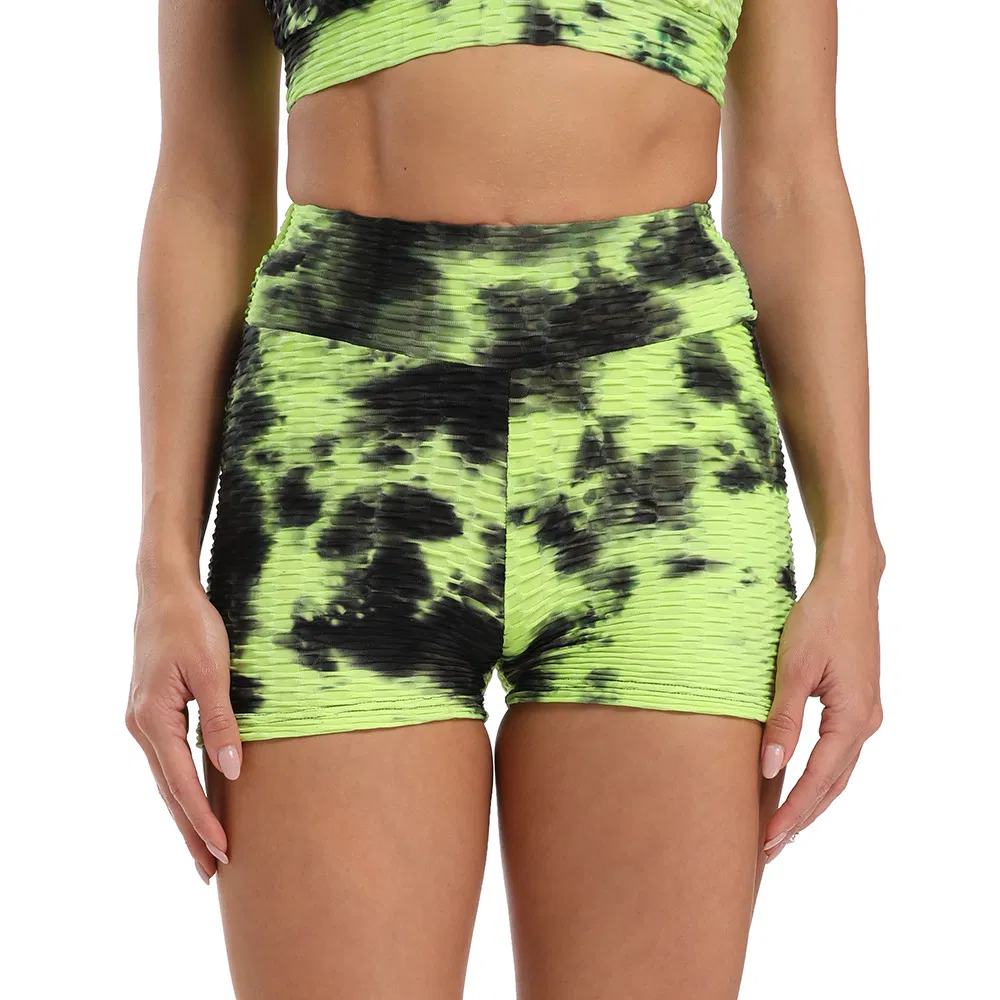 Mujeres Mallas Sin Costuras Tie Dye Fitness Leggings de Cintura Alta para Gimnasio Mallas con Efecto de Levantamiento de Glúteos