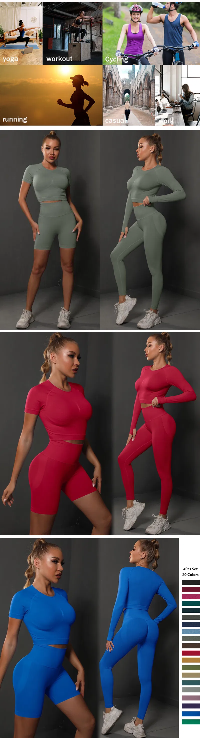 Mejor vendedor 20 colores x 4pcs conjunto Diseño modesto