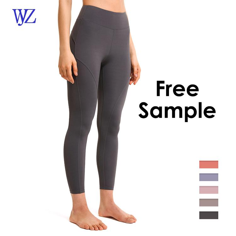 Mallas deportivas de compresión de cintura alta transpirables para mujeres, pantalones de yoga con fruncido