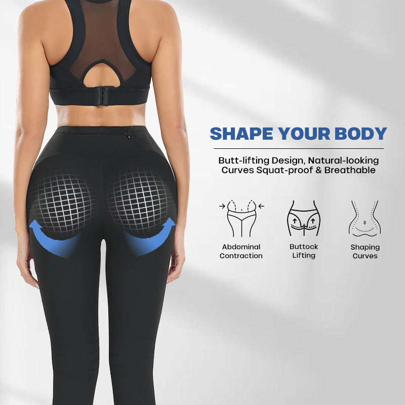 Leggings de yoga sin costuras para mujer, mejorador de logo personalizado al por mayor, joggers de cadera para fitness, levantamiento de glúteos