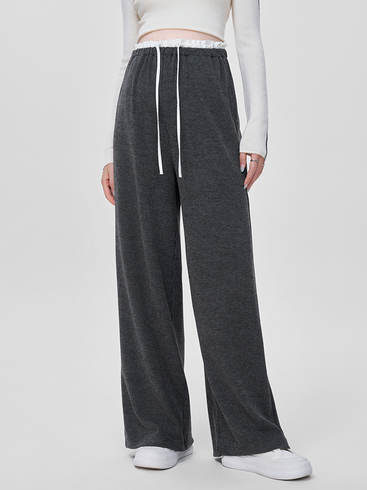 Pantalones de maternidad elásticos y ligeros - Tela flexible para trabajar o relajarse