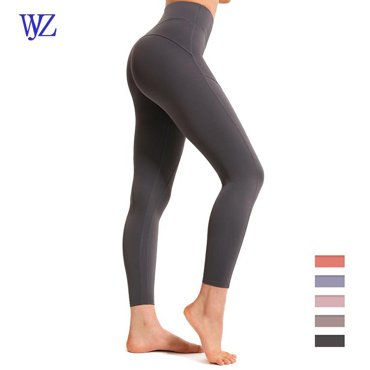 Mallas deportivas de compresión de cintura alta transpirables para mujeres, pantalones de yoga con fruncido