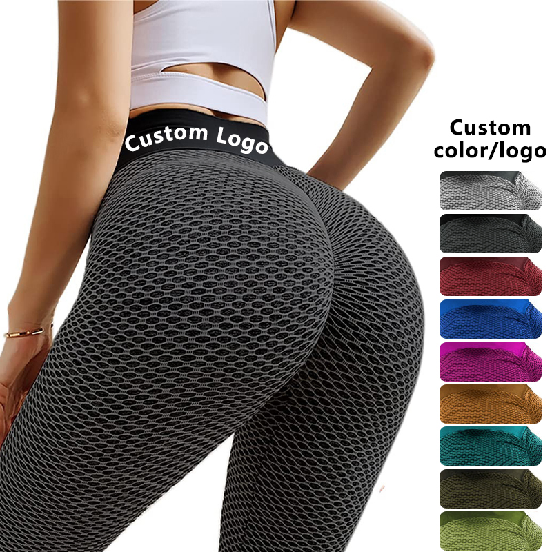 Pantalones de yoga de alta cintura para mujeres, ajustados, que levantan el trasero, ideales para el gimnasio, con energía, sin costuras y con efecto de realce