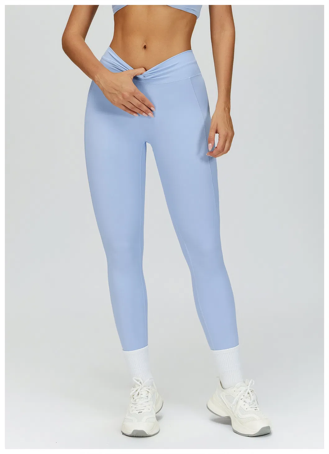 Mallas deportivas elásticas, esencial de moda para la ropa de fitness de mujeres modernas
