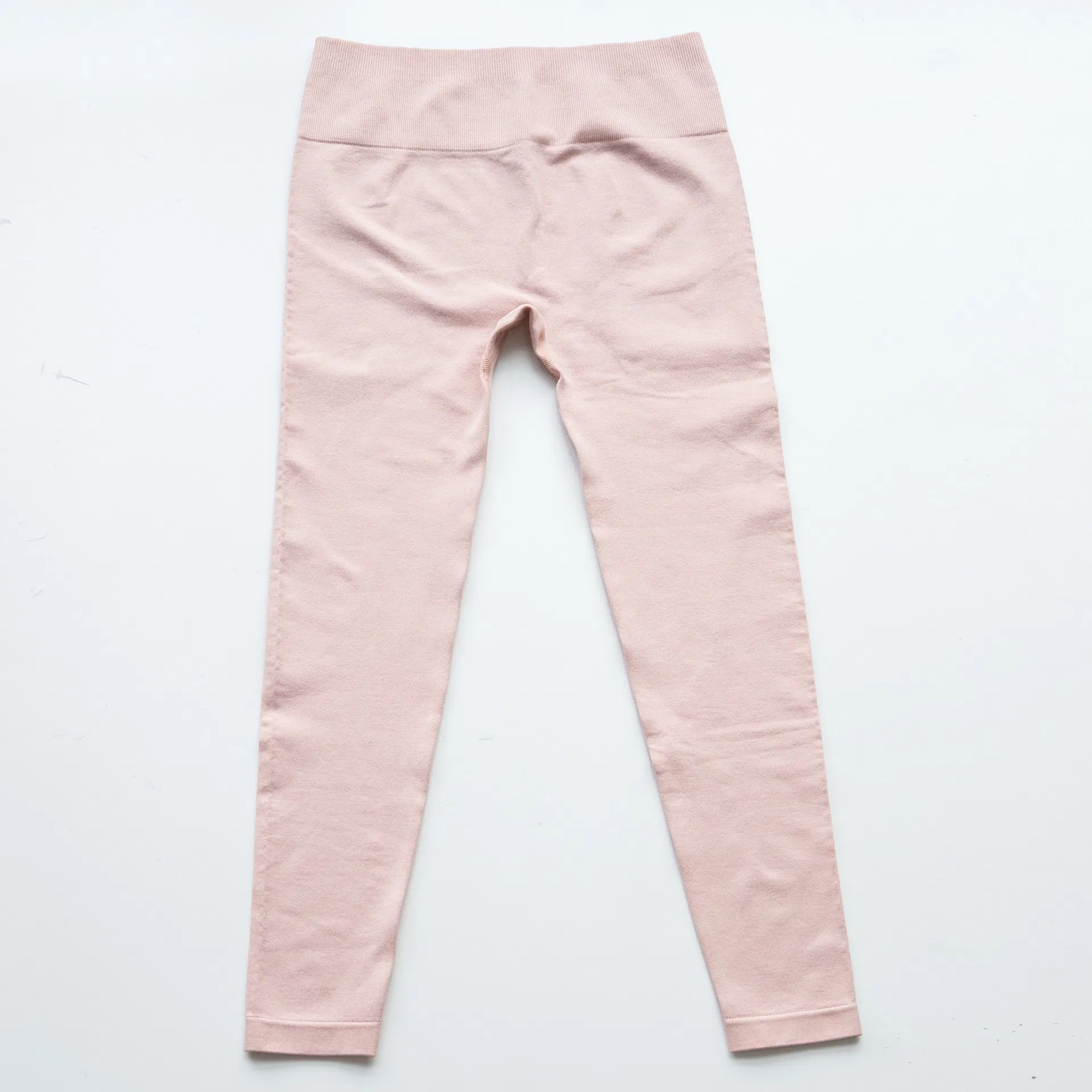 Pantalones de yoga de textura piqué sin costuras para mujer, pantalones de lounge cómodos y elásticos