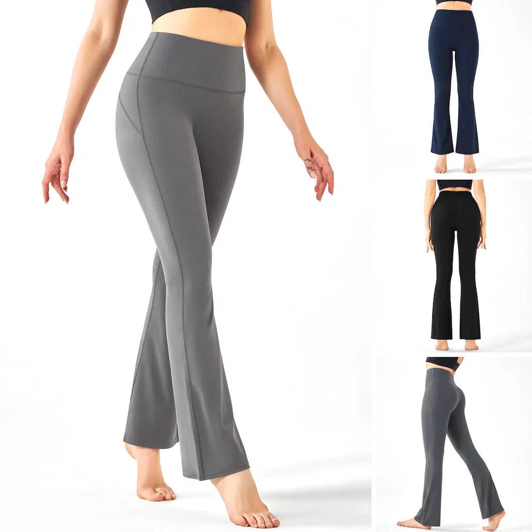 Pantalones de yoga acampanados retro de moda al por mayor