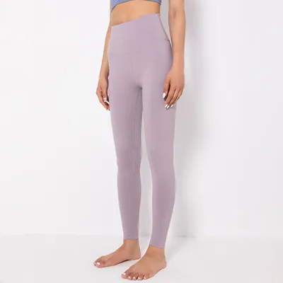 Pantalones de fitness sin costuras de cintura alta, leggings de yoga