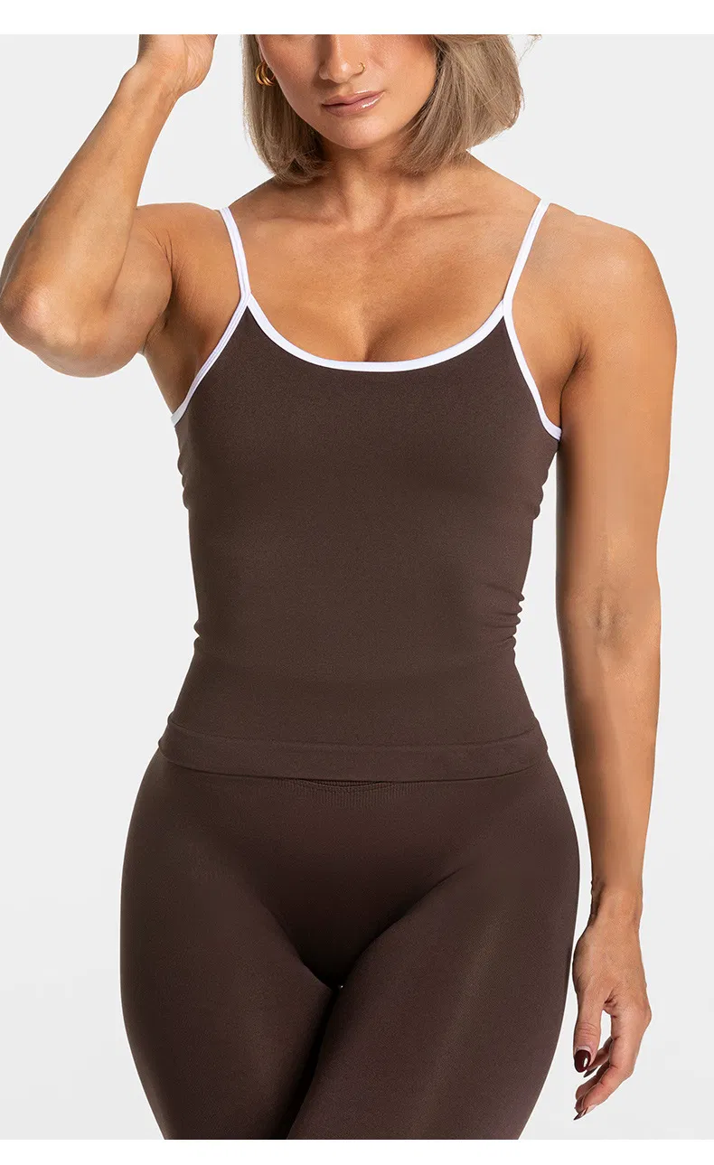 Conjunto de Top de Yoga de Alta Calidad Ajustado de Secado Rápido Sujetador Deportivo Ropa de Fitness para Correr al Aire Libre