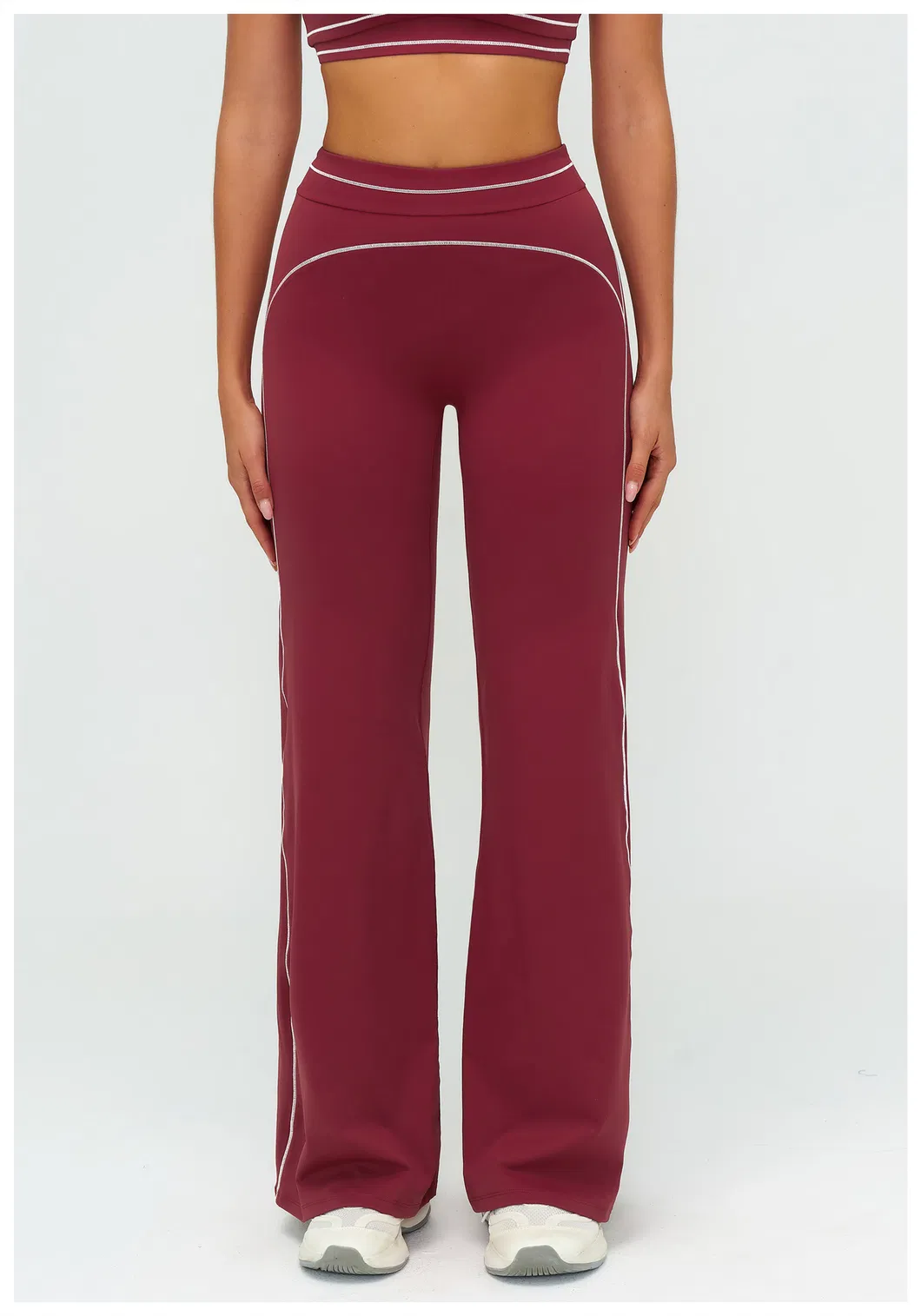 Presentación de pantalones de yoga
