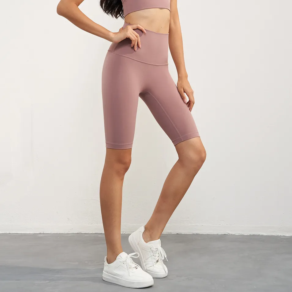 Pantalones de yoga de cintura alta, elásticos y anchos 5-Point