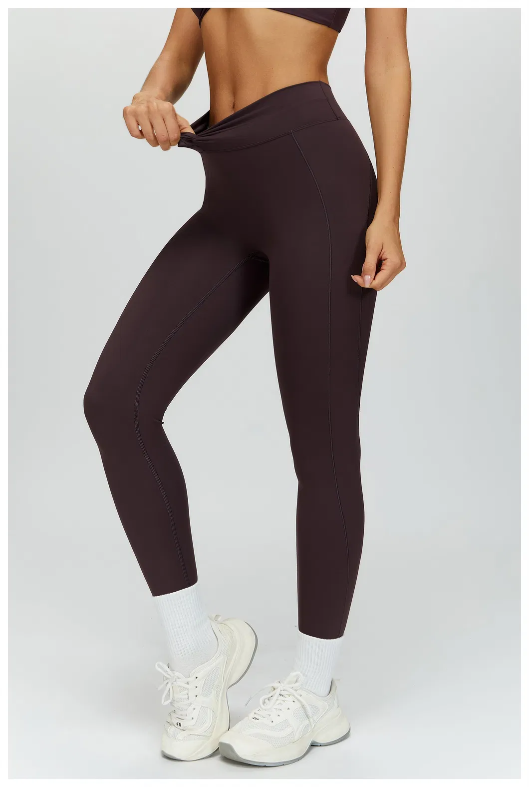 Mallas deportivas elásticas, esencial de moda para la ropa de fitness de mujeres modernas