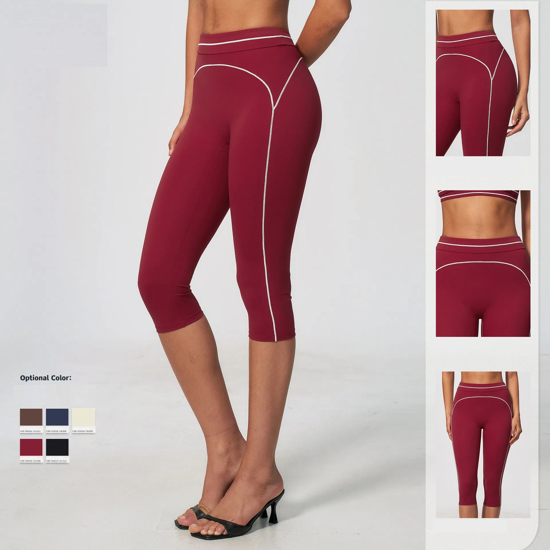Women Clothes Fashion Fitness Activewear Sports Capri Yoga Pants