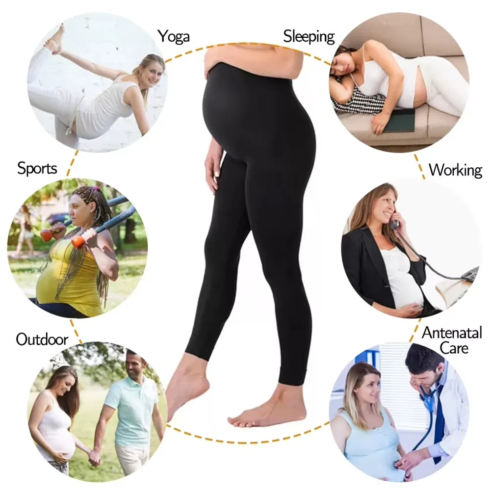 Leggings de yoga para maternidad personalizados de alta cintura
