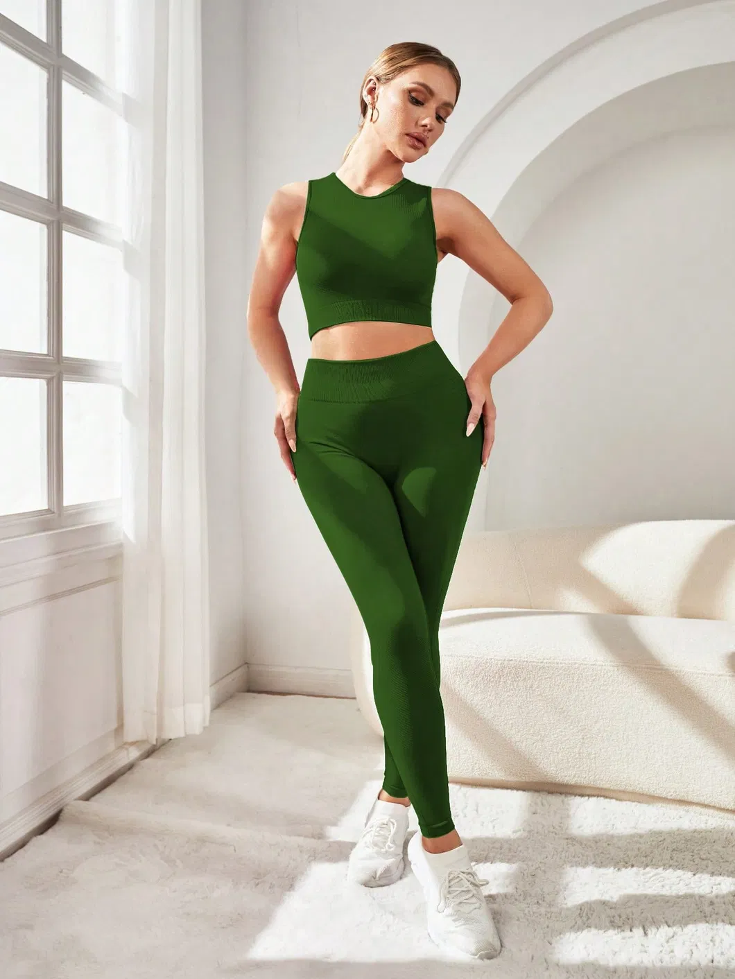 Ropa de pantalones de compresión activa de alto rendimiento personalizada al por mayor para deportes y fitness