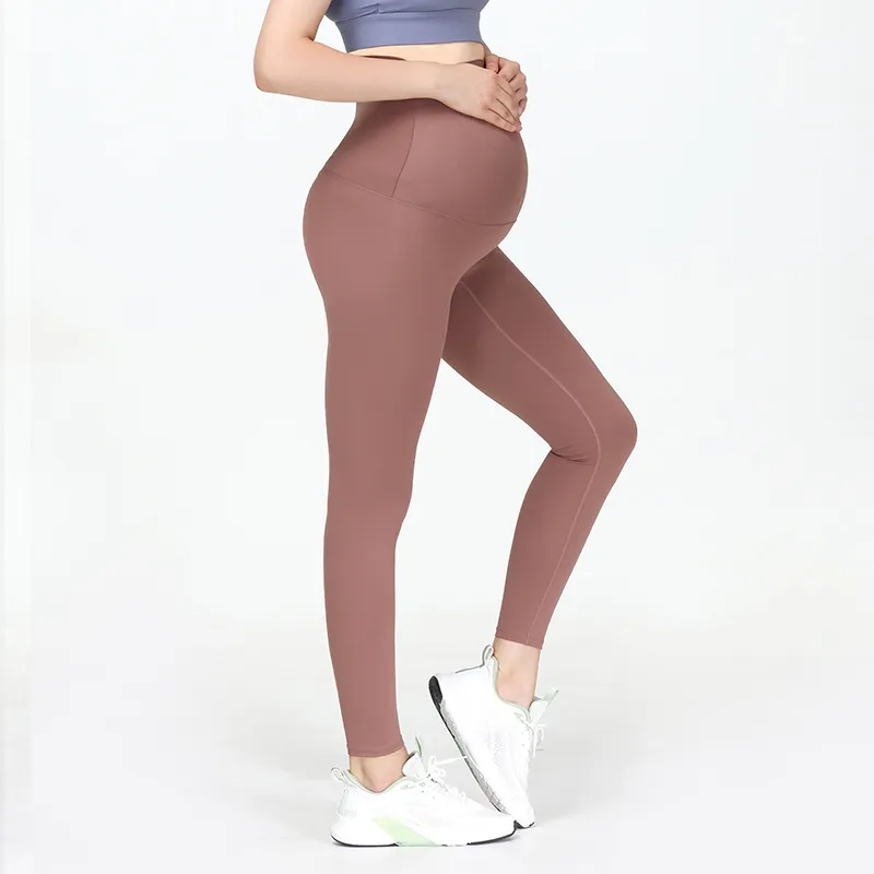 Leggings de maternidad personalizados para mujeres, pantalones deportivos que levantan el trasero, sobre la barriga, para el embarazo, activos, para hacer ejercicio, yoga, mallas