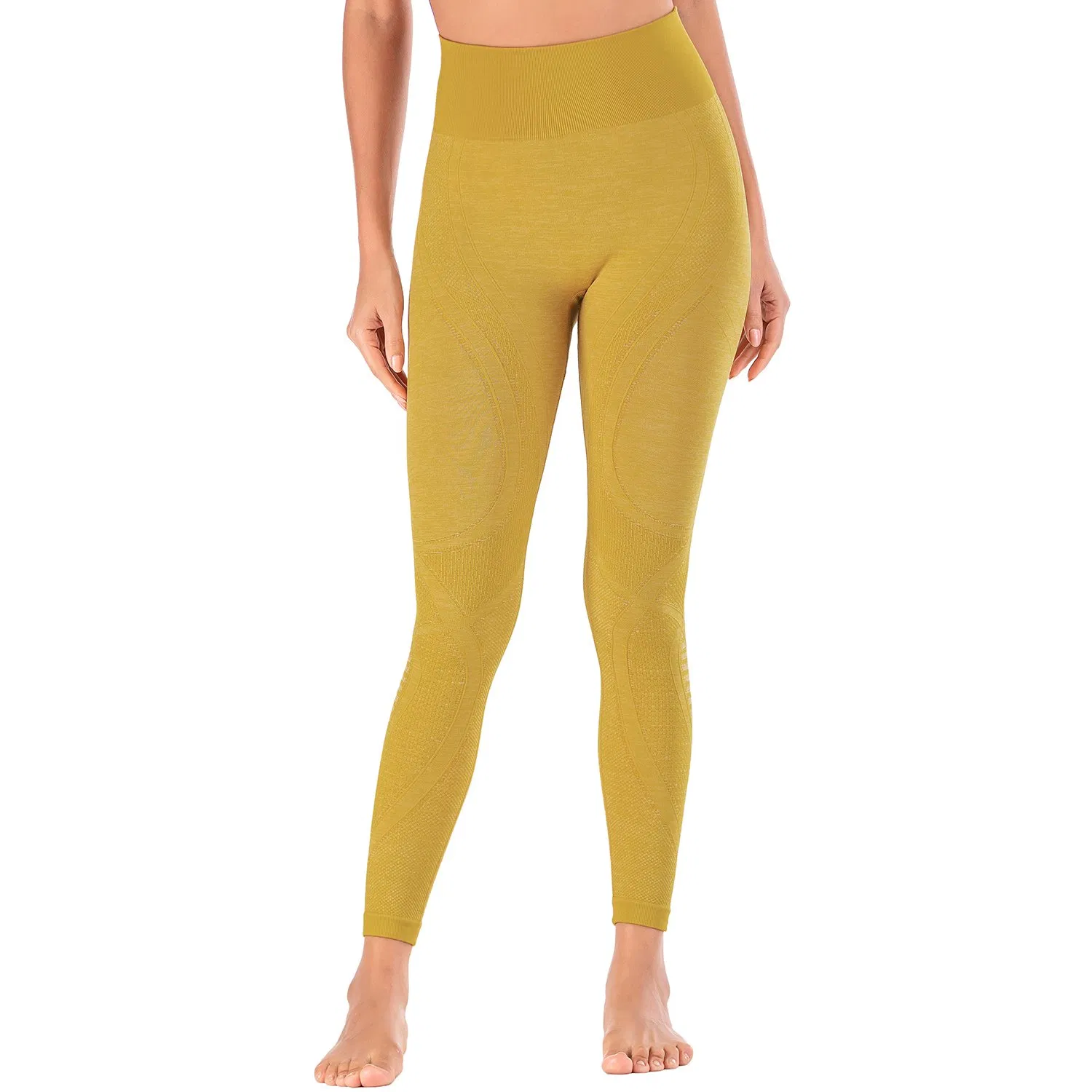 Mujeres No Transparentes Pantalones de Yoga de Talla Grande con Cintura Alta y Control de Abdomen