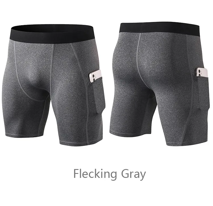 Mallas cortas de secado rápido para hombres, mallas de compresión para correr