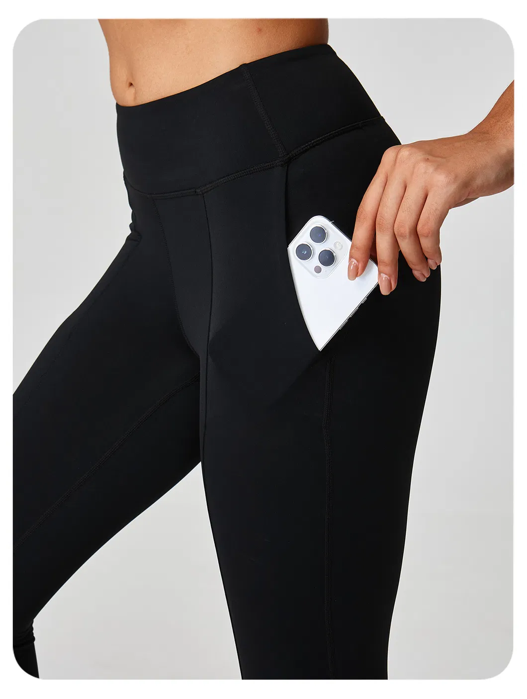 Pantalones de compresión de yoga de tela nude, mallas de yoga de venta caliente