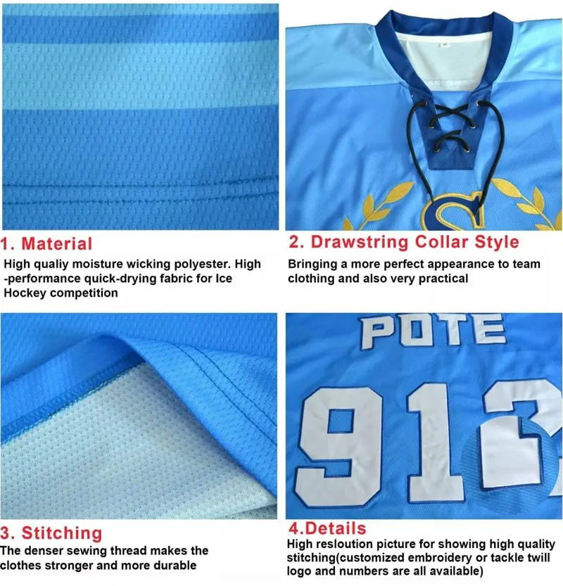 Ajuste de ropa deportiva para hockey