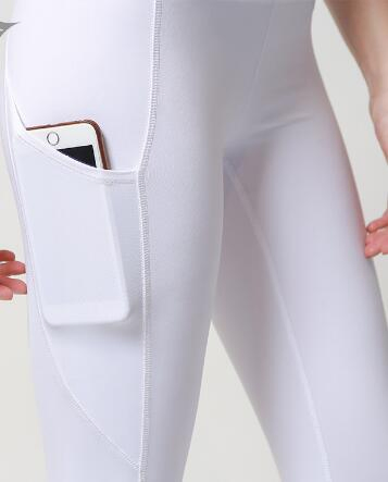 Ropa de gimnasio atlética para fitness, mallas deportivas, leggings de compresión para yoga de mujer