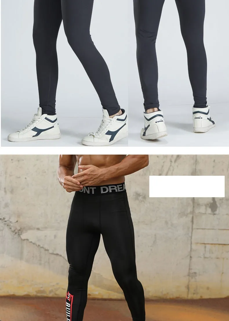 Mallas de compresión premium para hombres para correr y entrenar