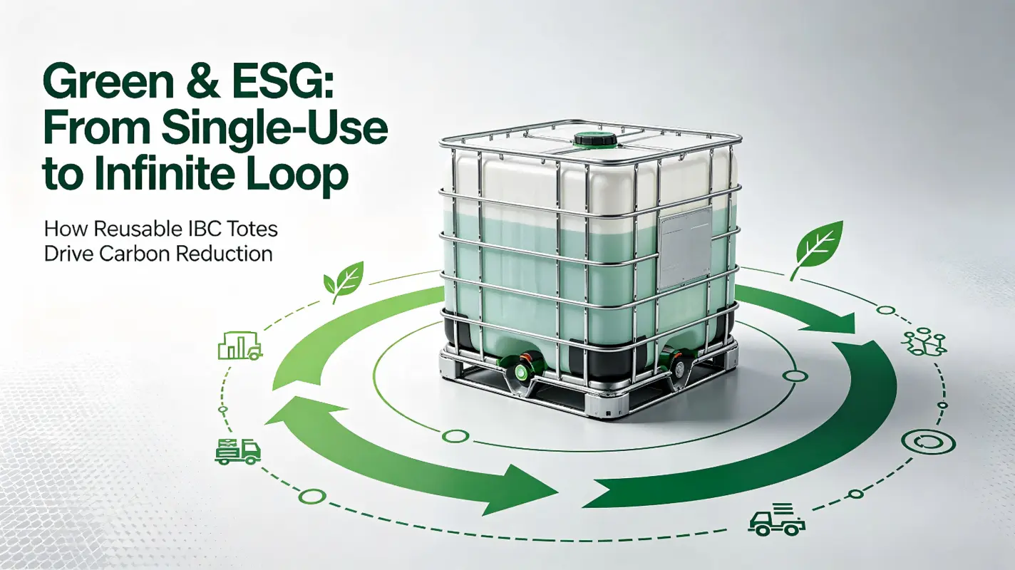 Reusable IBC totes supporting corporate carbon reduction and ESG goals