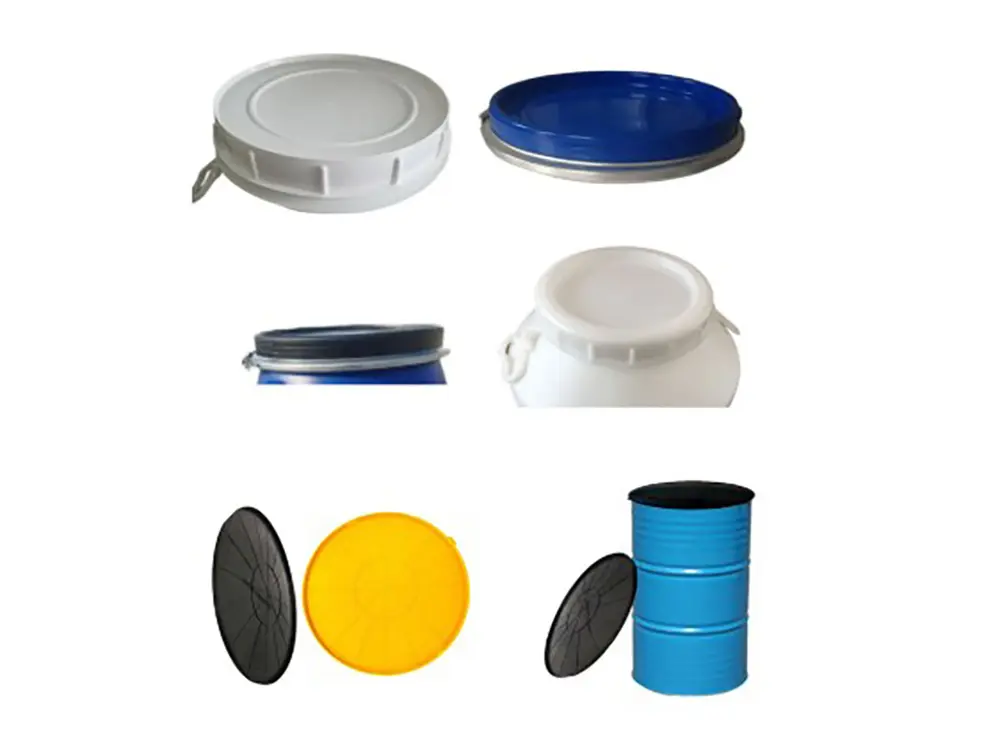 Plastic lids for food and industrial containers